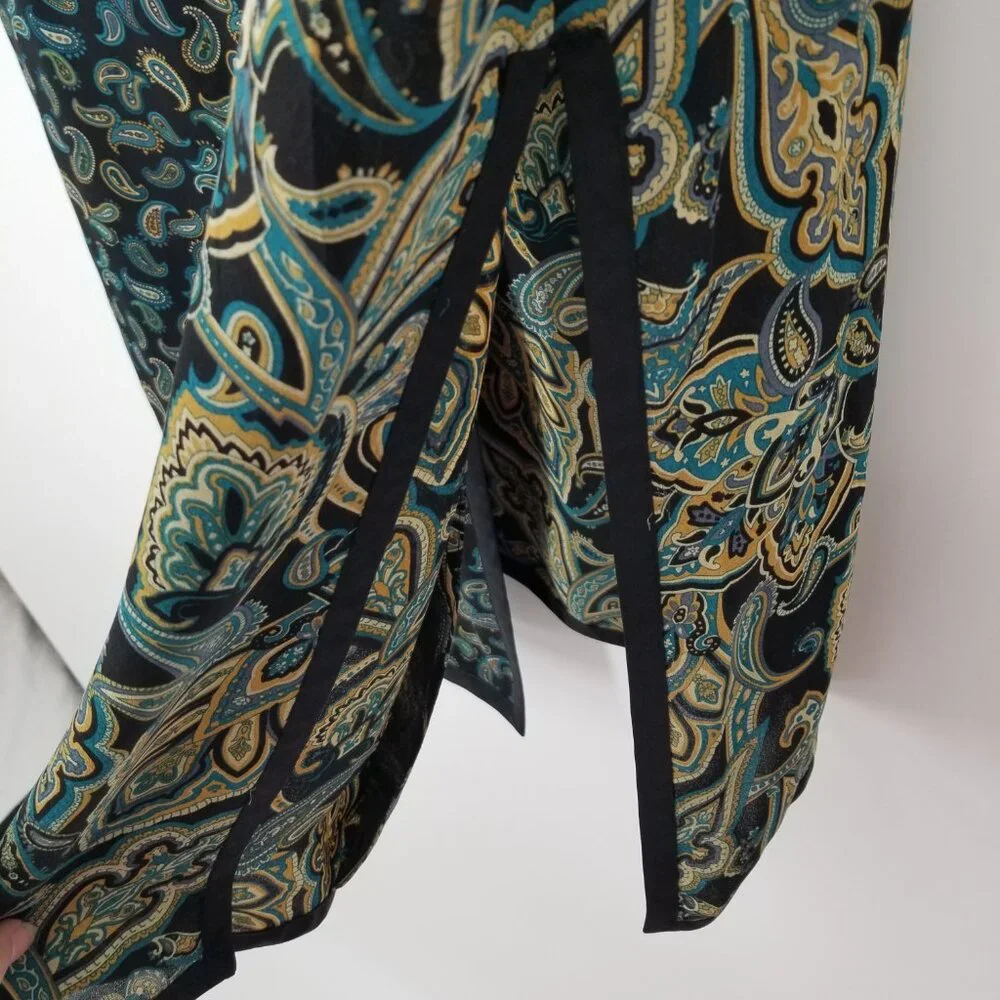 Silk Chiffon Duster- Long Cardigan for Evening, Office, Bohemian, Whimsigoth etc - Picture 3 of 7